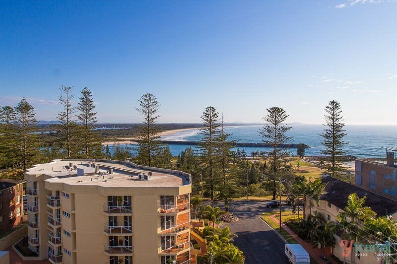 apartment blocks near beach Port Macquarie, NSW, Australia