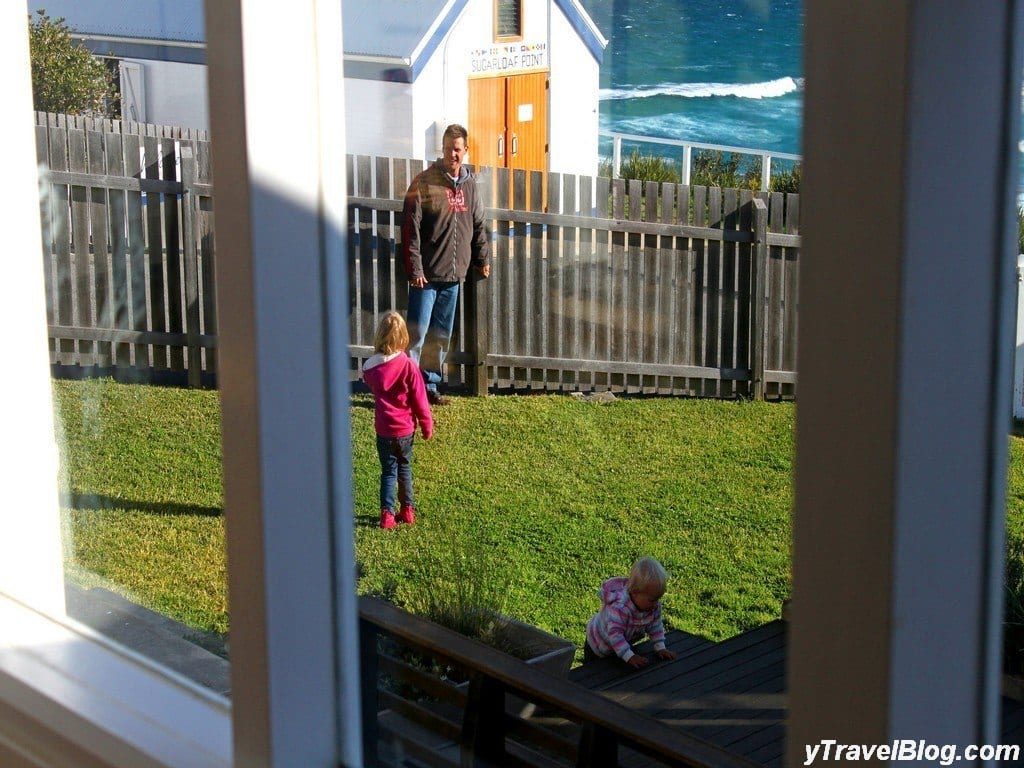 people playing in a backyard