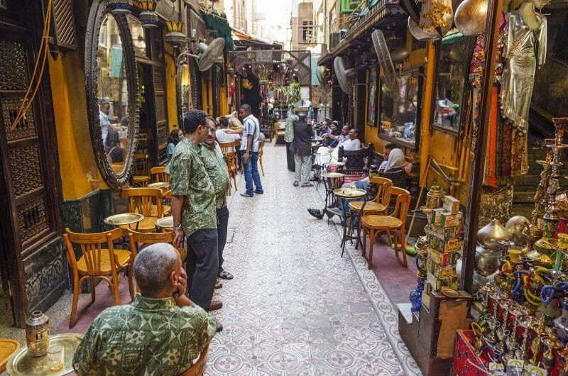 souk market in cairo egypt