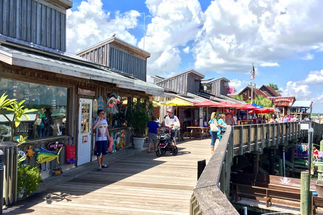 Boardwalk with people