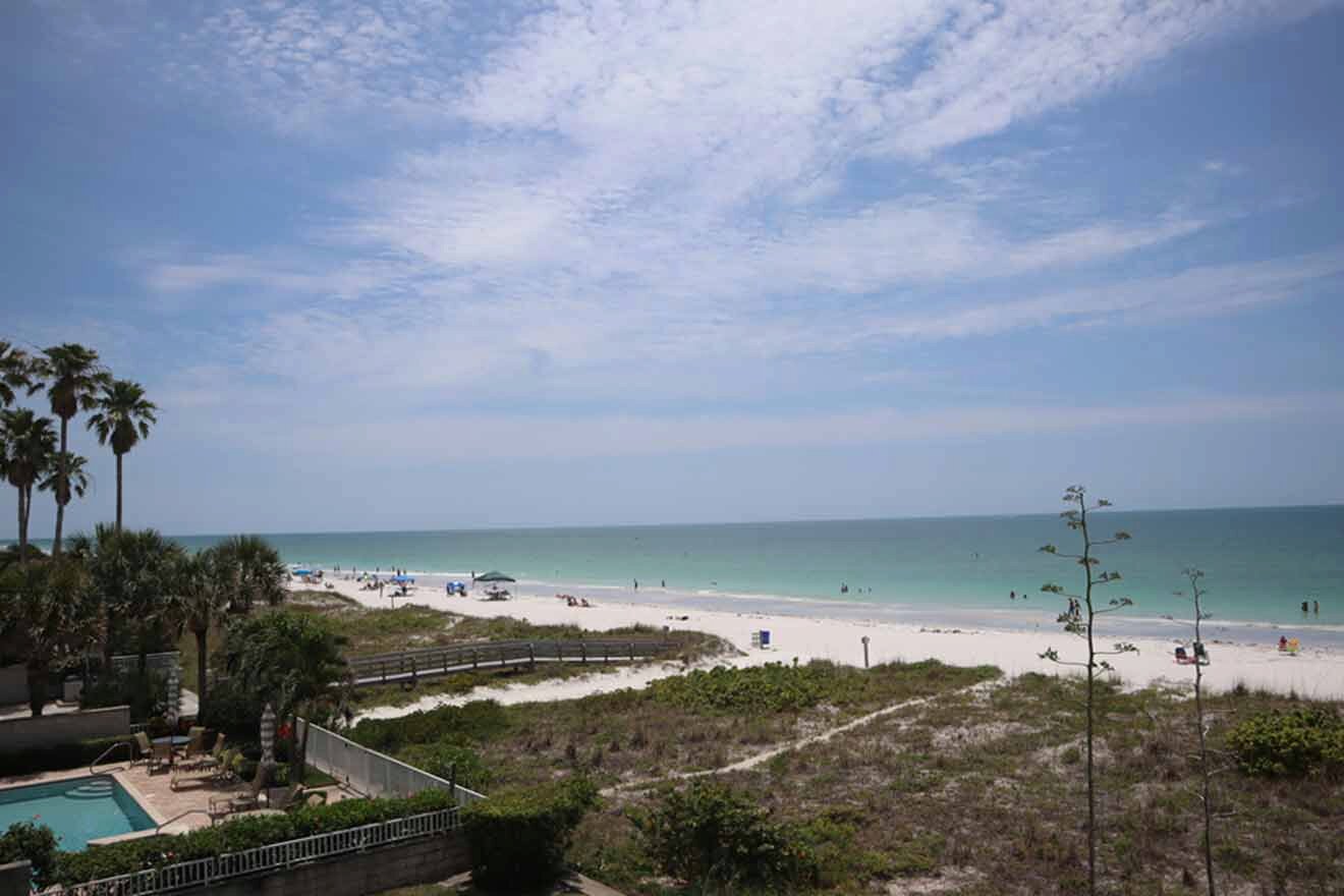 aerial view over Indian Rocks Beach 