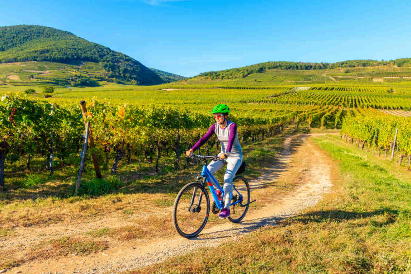 woman on a bike 