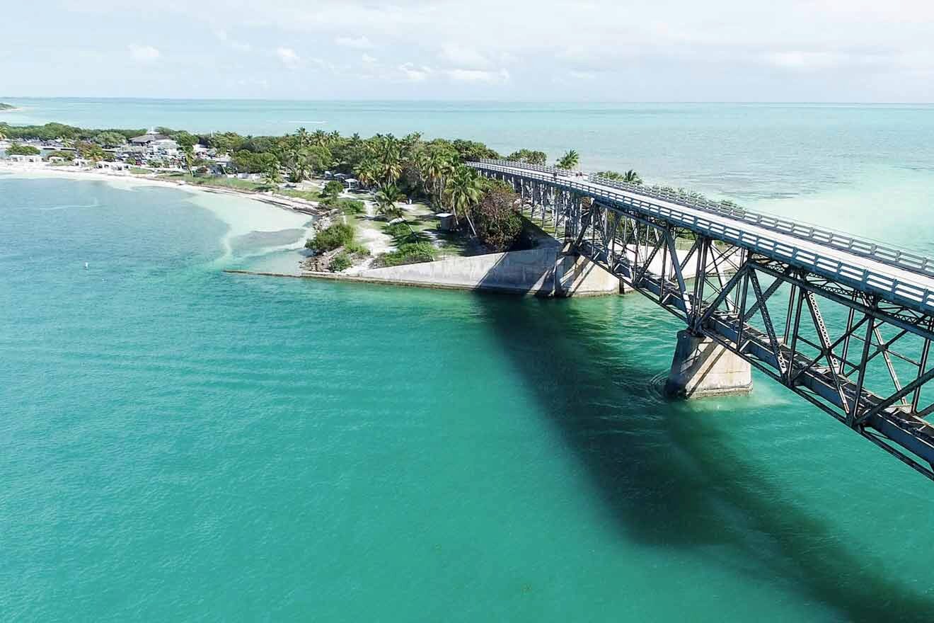 broken bridge at Bahia Honda