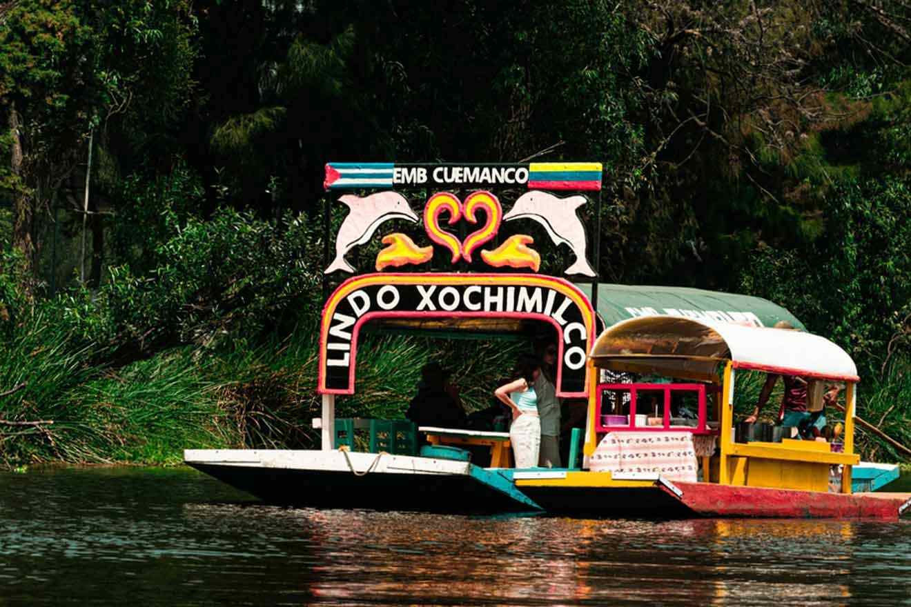 Mexican boat on water