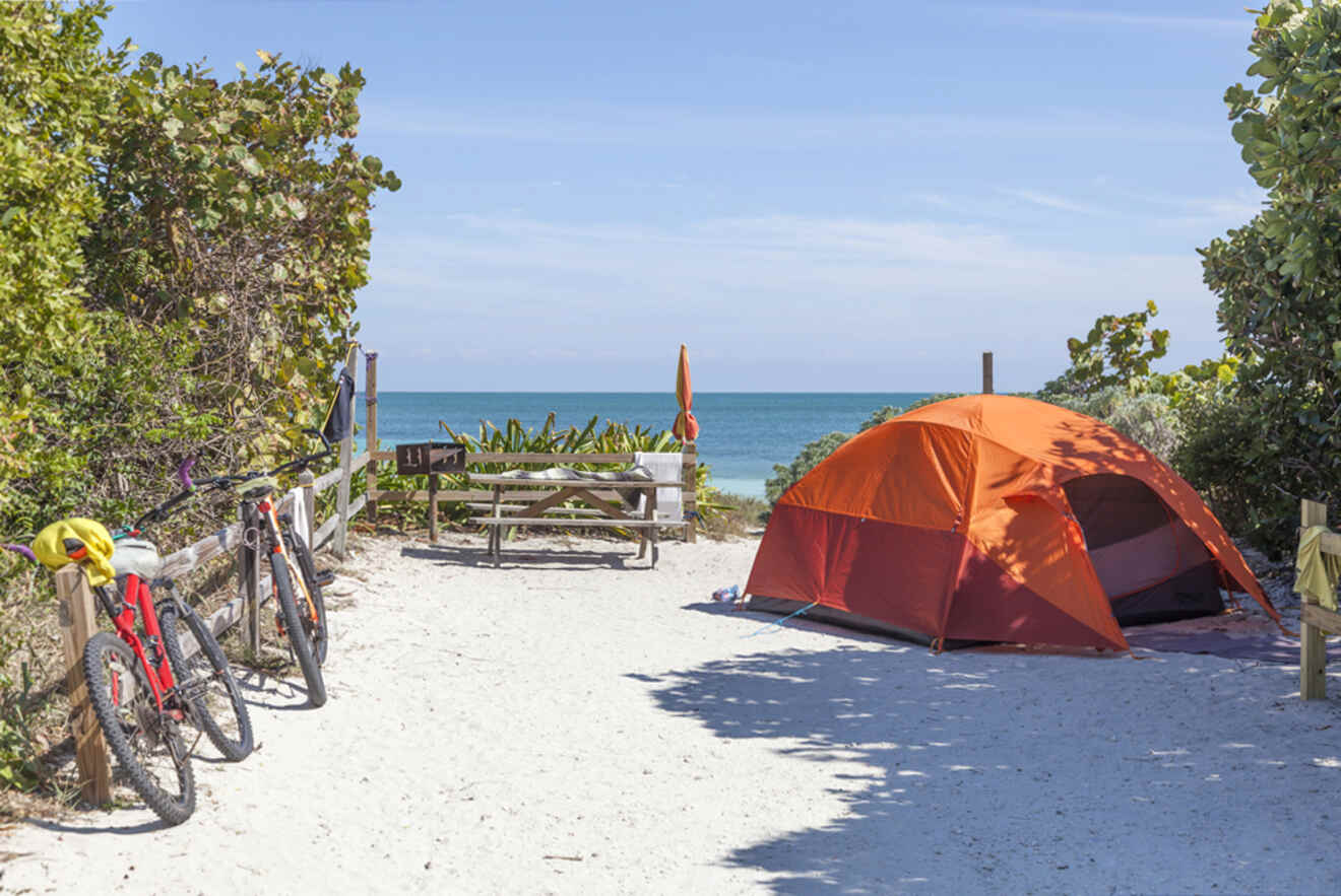 tent on the beach 