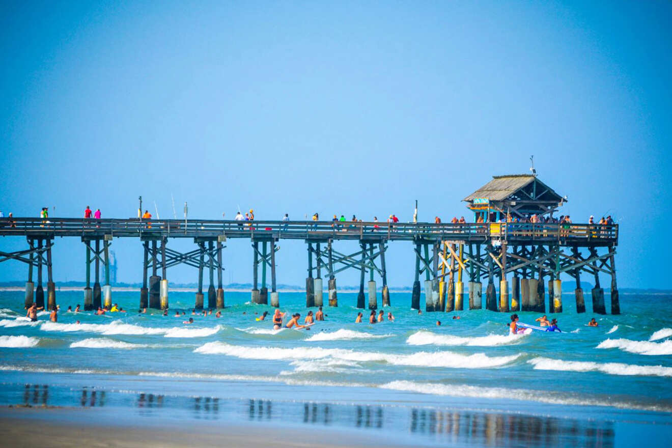 pier on a beach