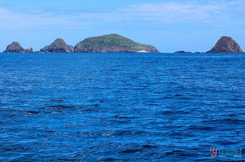 An island in the middle of a body of water