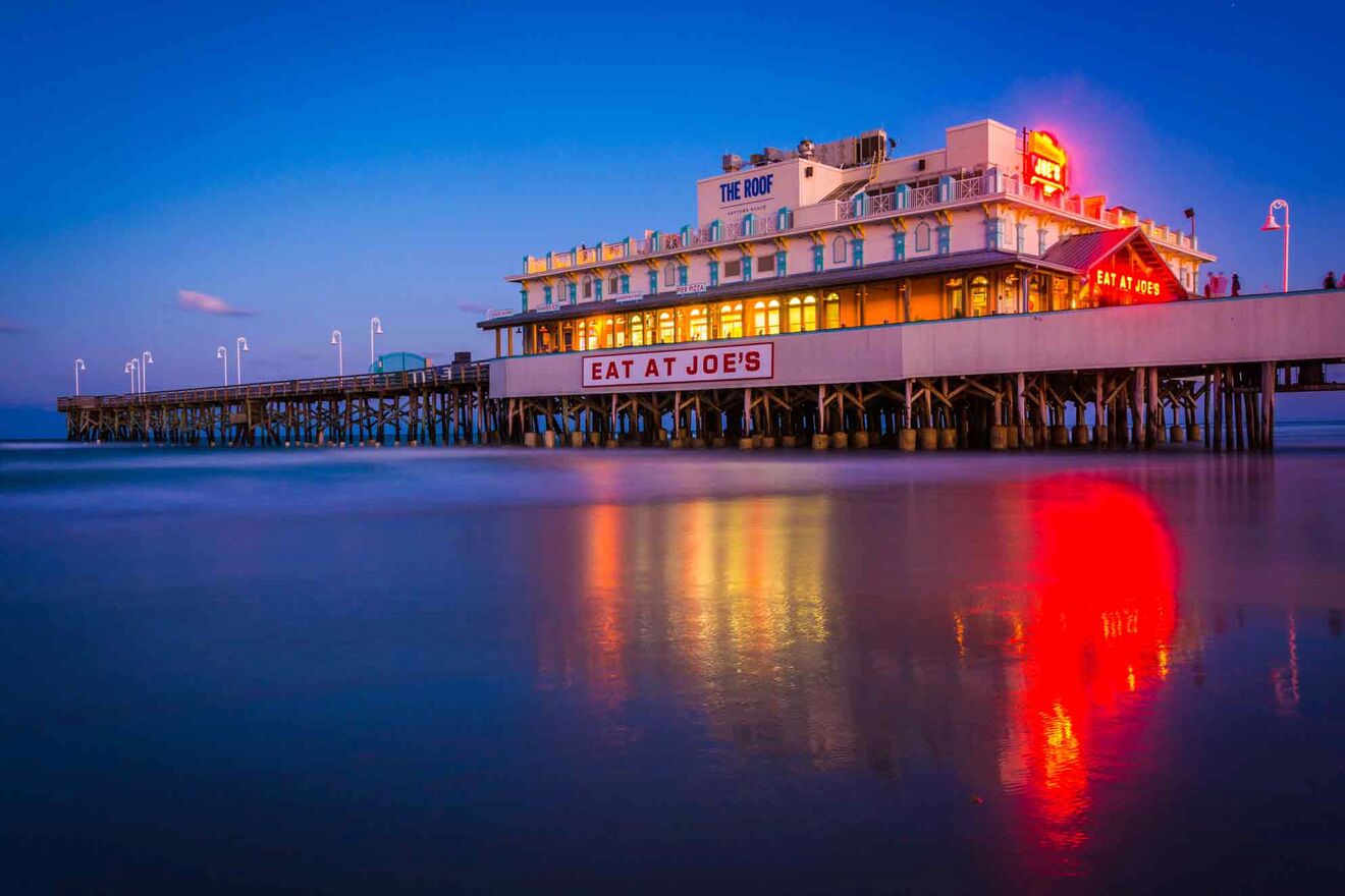 pier view at night