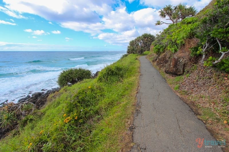 trail along headland