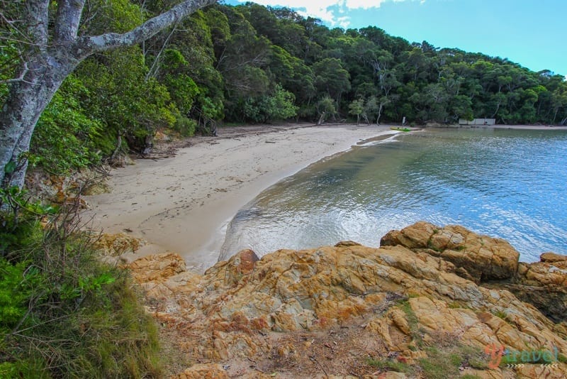 smalll cove withrocks on hedland and forest 