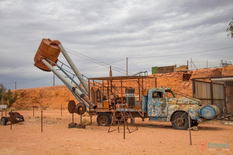 truck in a dirt valley