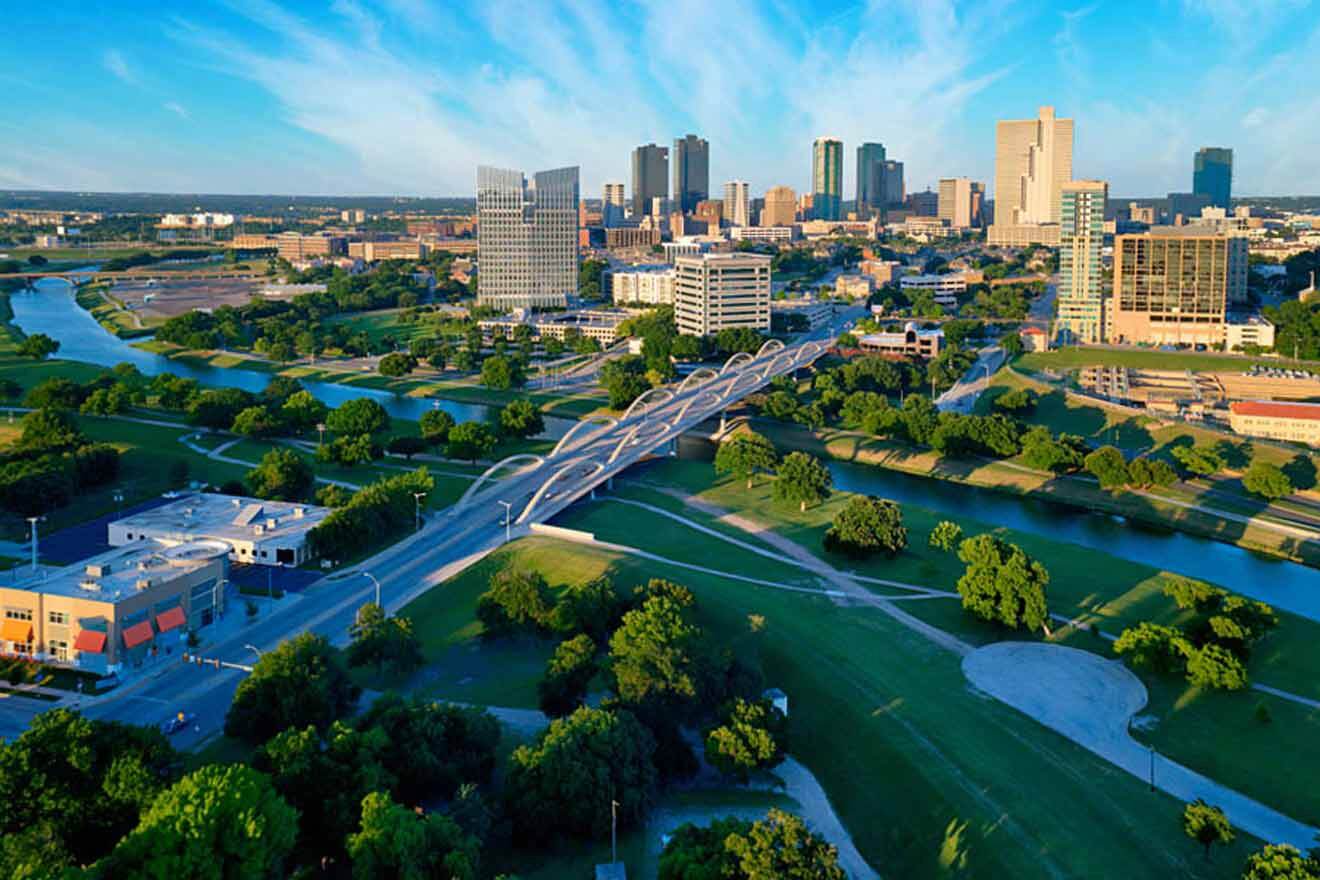 aerial view over Texas