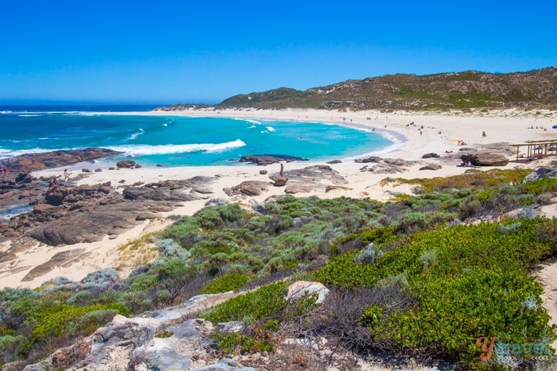 rocks on the sand at Prevelly Beach, Margaret River 