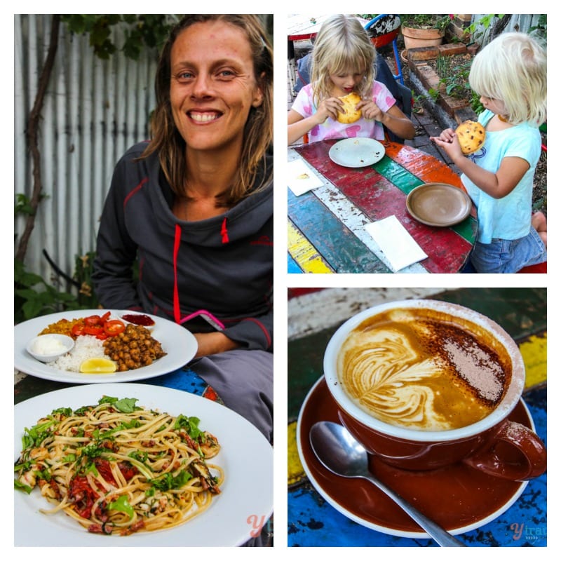 plates of food, ookeis and coffee Goldfish Bowl Cafe - Armidale, Australia