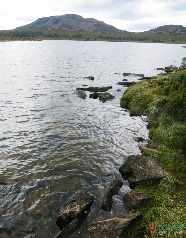 Pine Lake, with mountain background