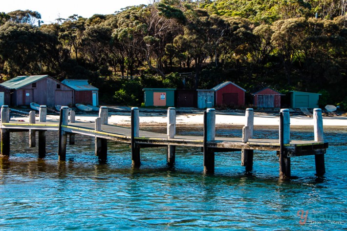 a pier on water