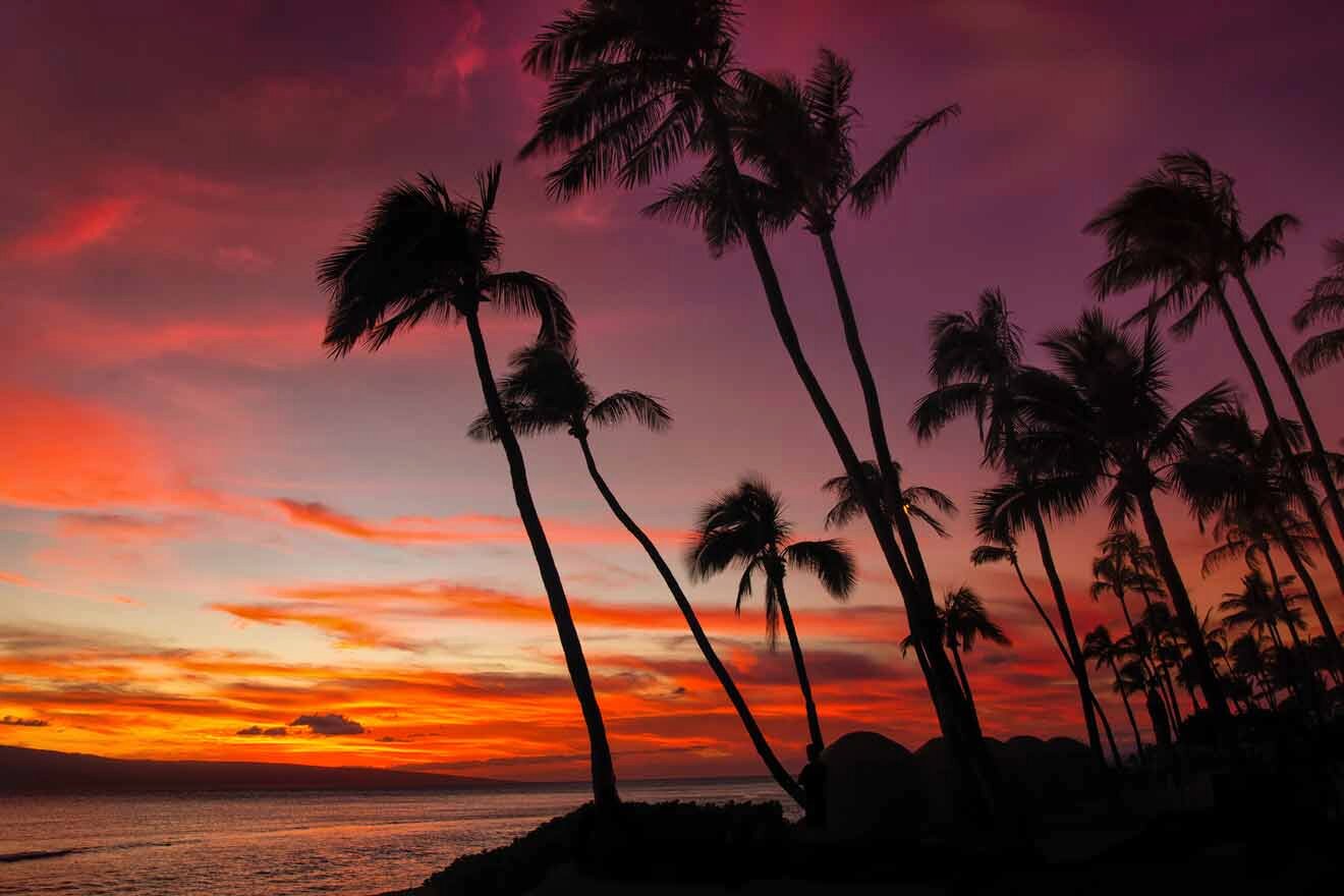 sunset in the Caribbean