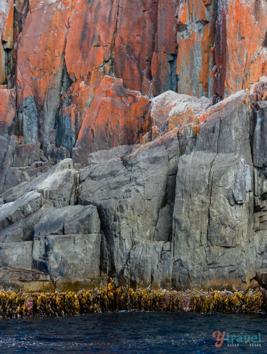 colorful cliff face