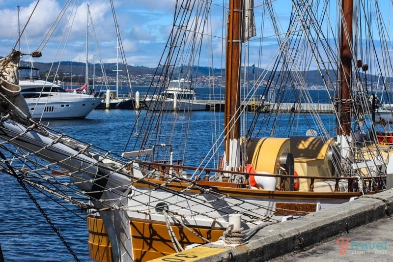 old schooner on hobart waterfont