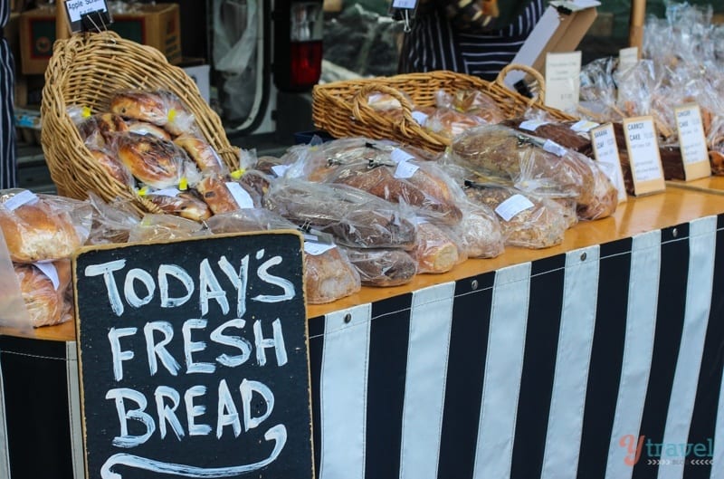 food on display