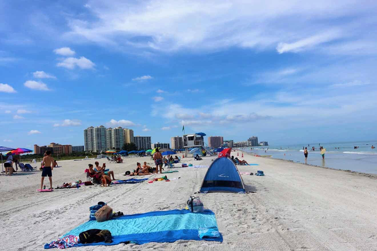 people on the beach 