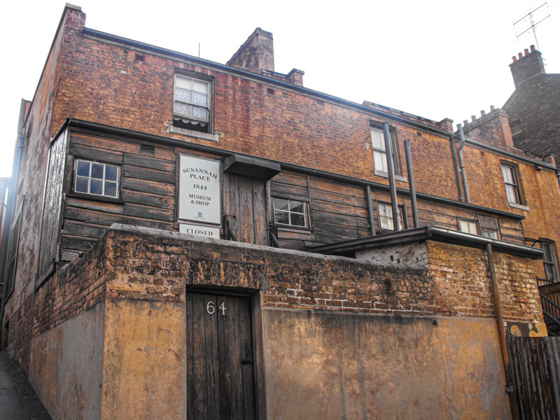 historic brick building in the rocks