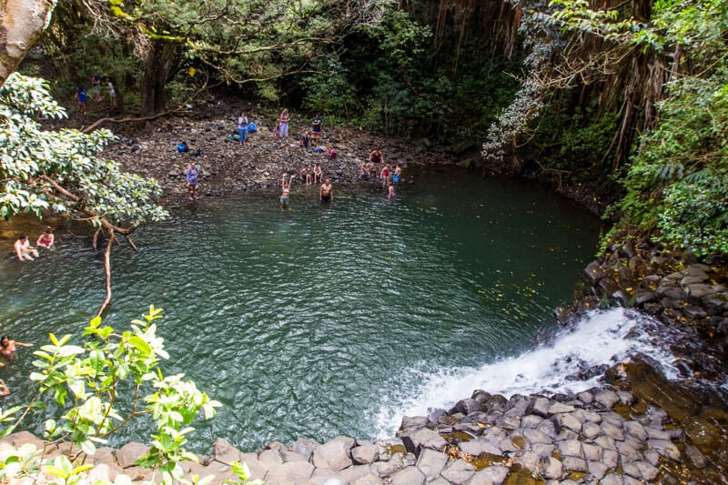 Swimming at Twin Falls