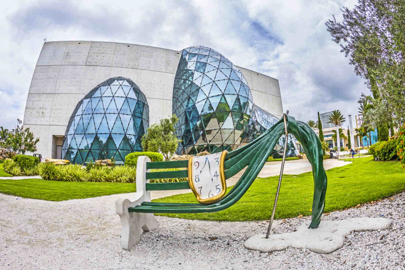 View of the exterior of Salvador Dali Museum