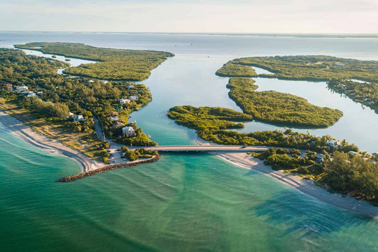 aerial view of Sanibel Island