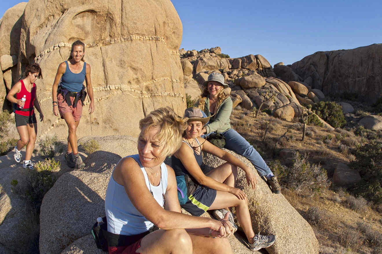 group of friends hiking