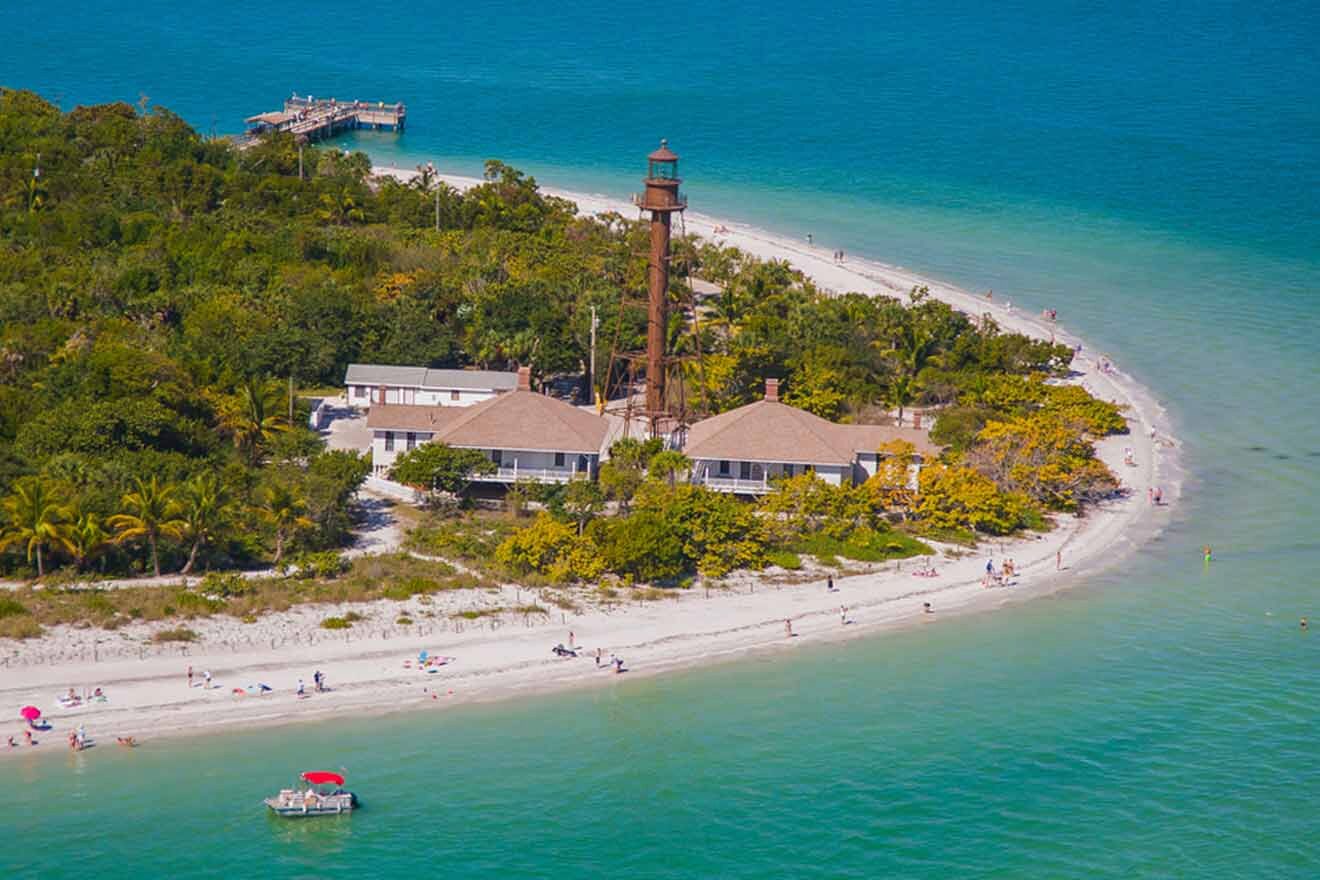 aerial view of Sanibel Island