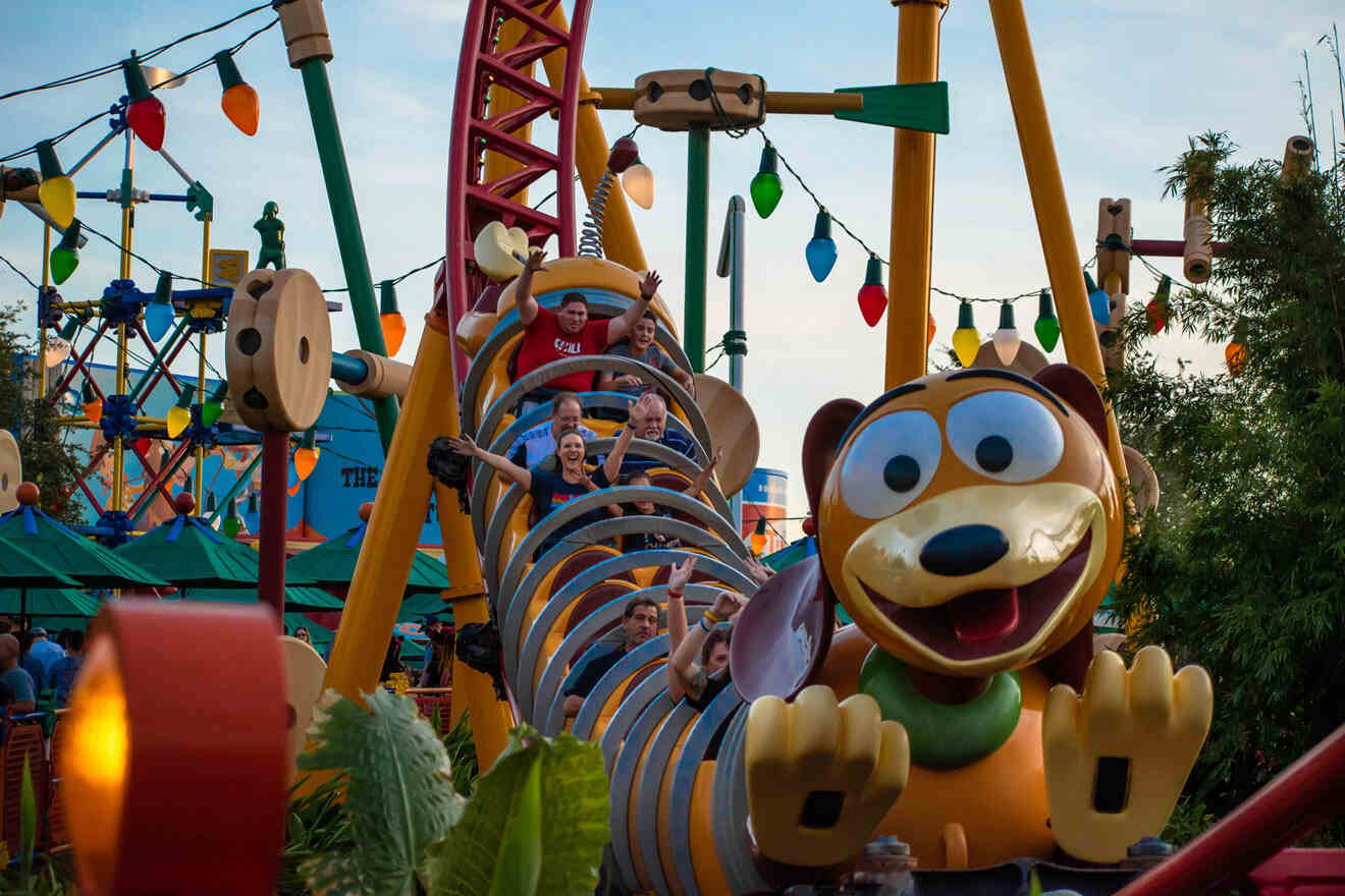 Slinky Dog Dash ride at Hollywood Studios