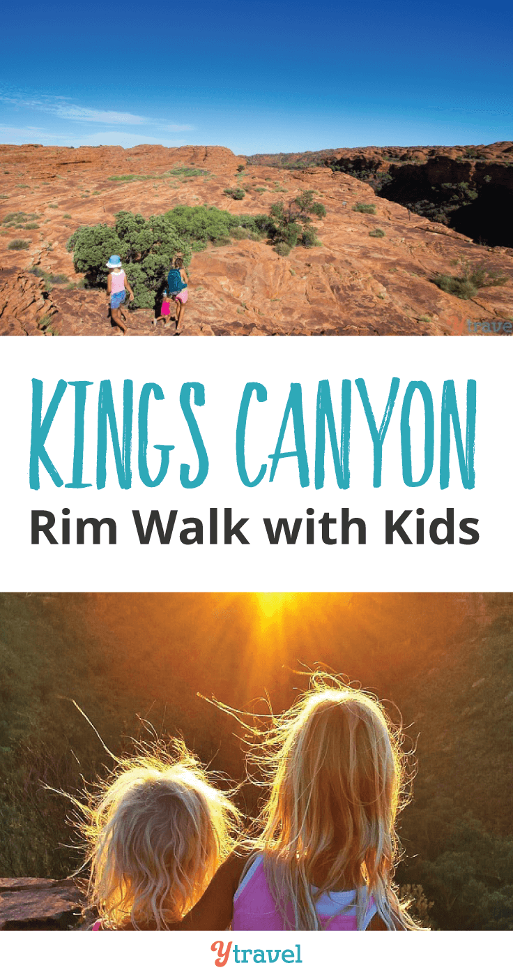 Yes you can do the Kings Canyon Rim walk with kids.