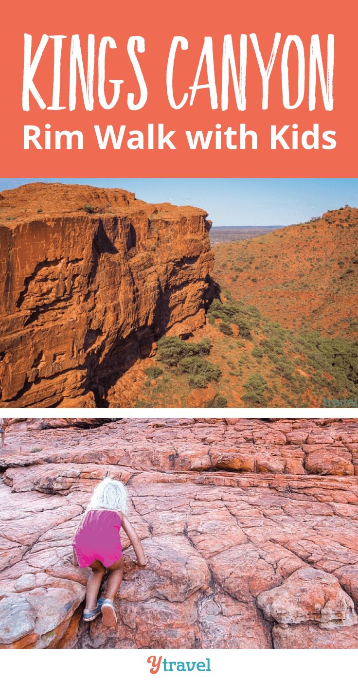 Yes you can do the Kings Canyon Rim walk with kids.