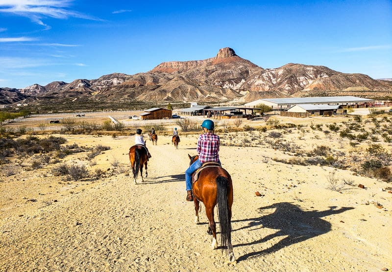 Horseback riding in Lajitas, Texas