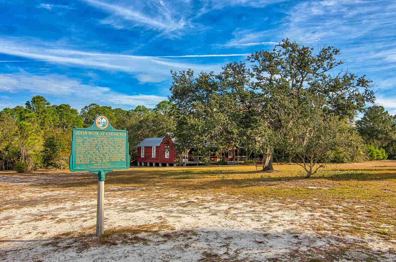 View of the surroundings at Cedar Key Museum State Park