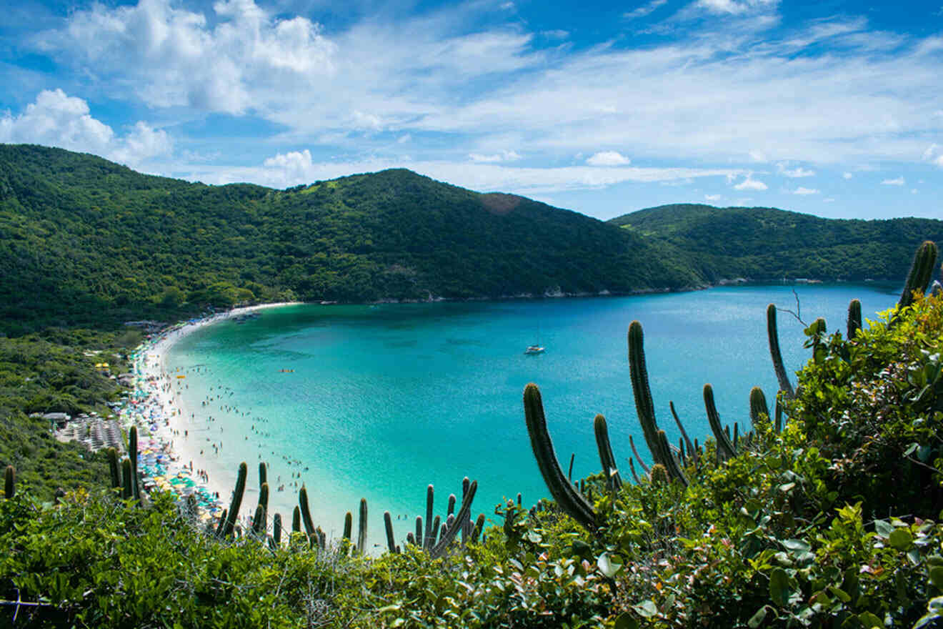 aerial view over Forno beach