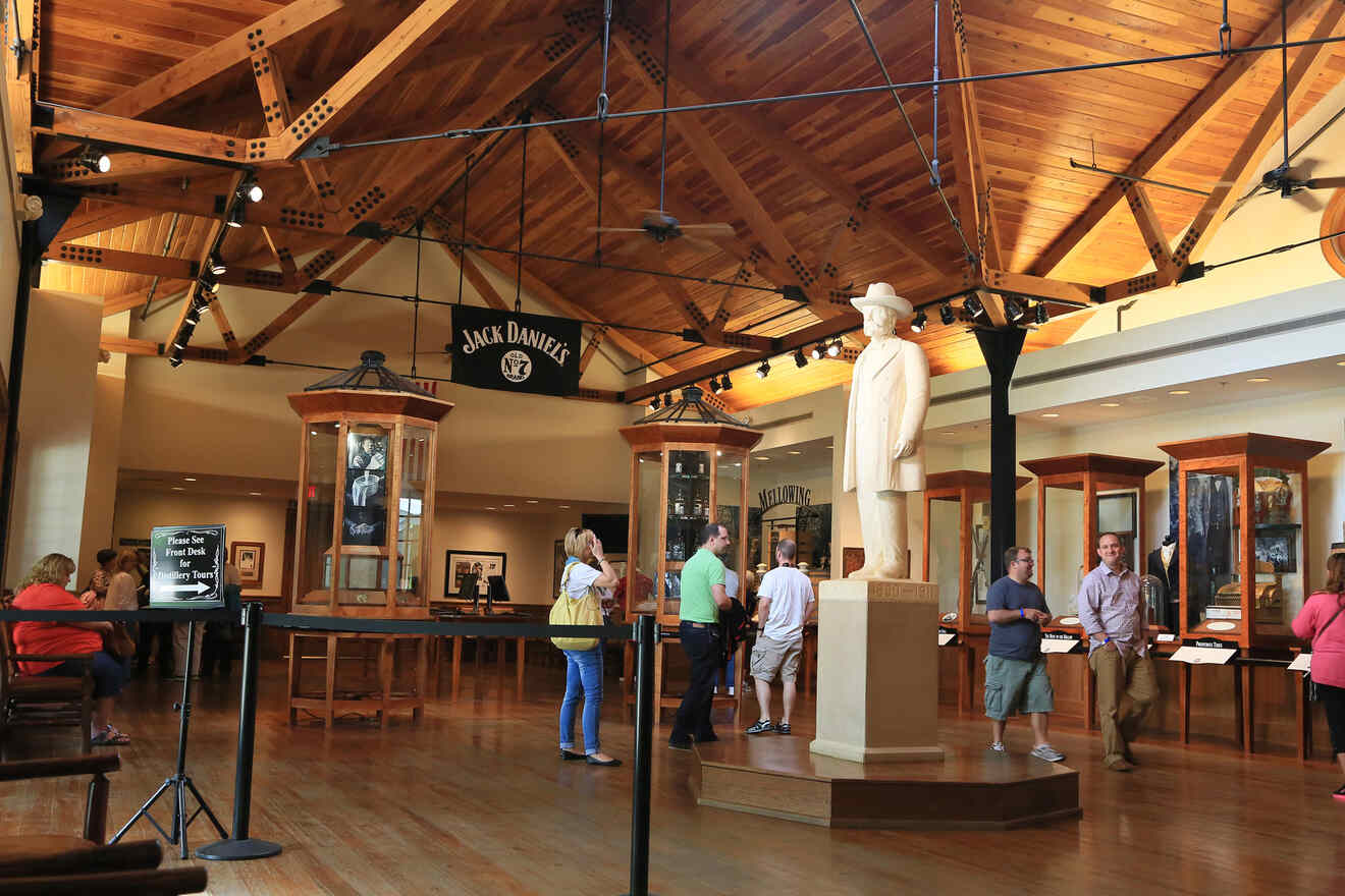 Interior of a distillery in Nashville