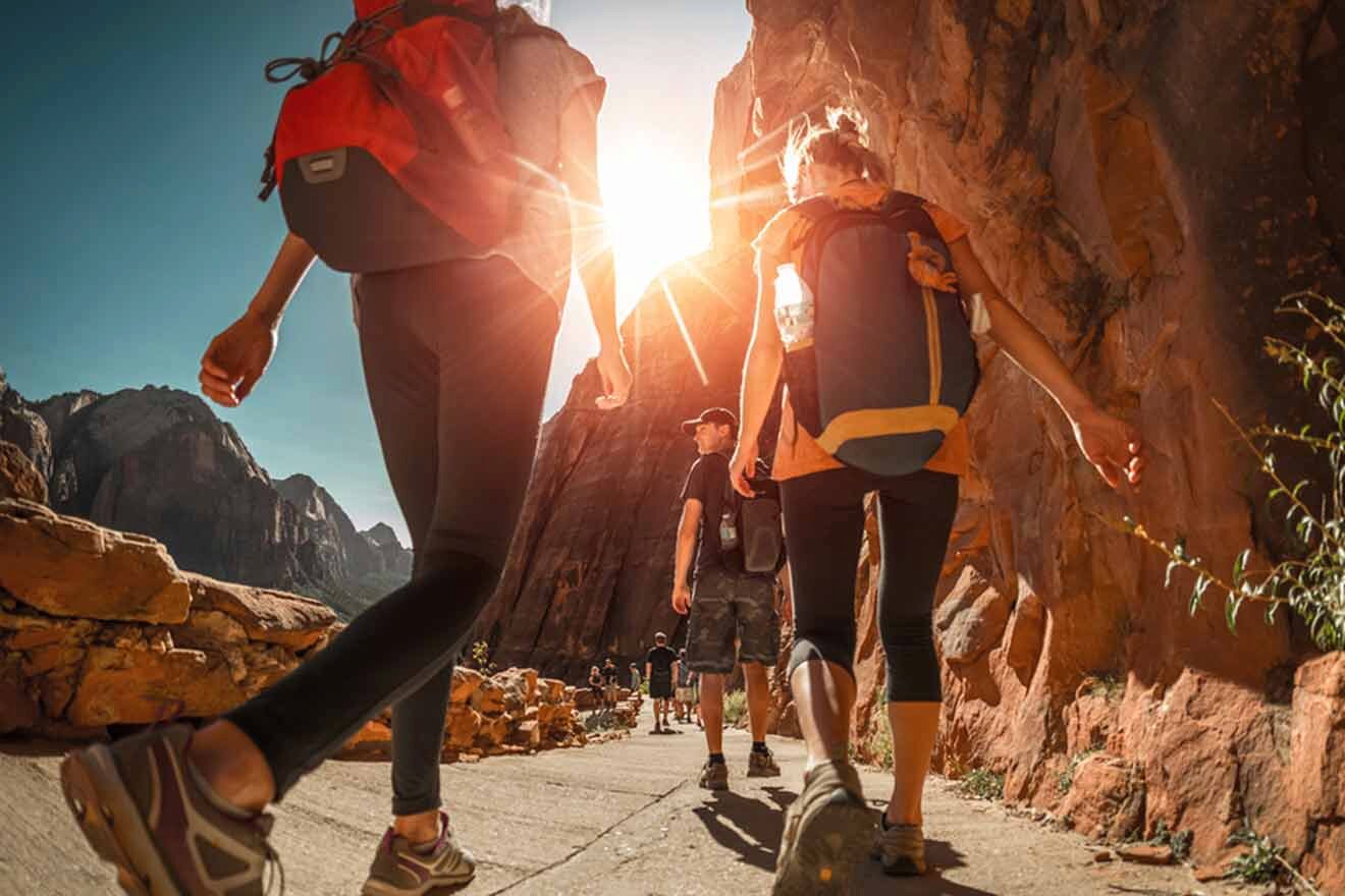 people hiking at Grand Canyon