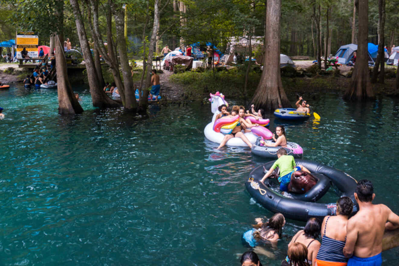 6 Ginnie Springs water sports activities