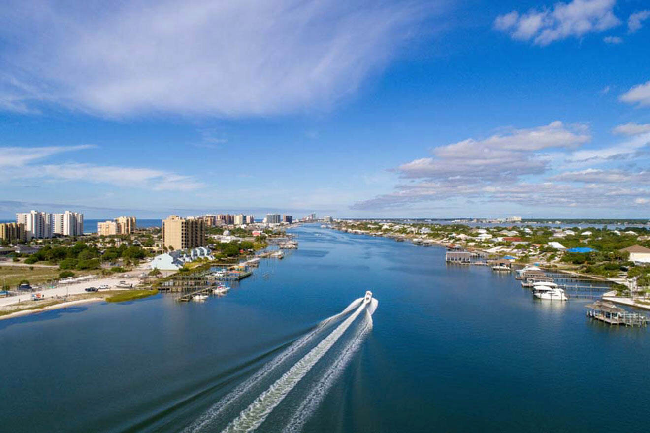 aerial view Perdido Key Beach