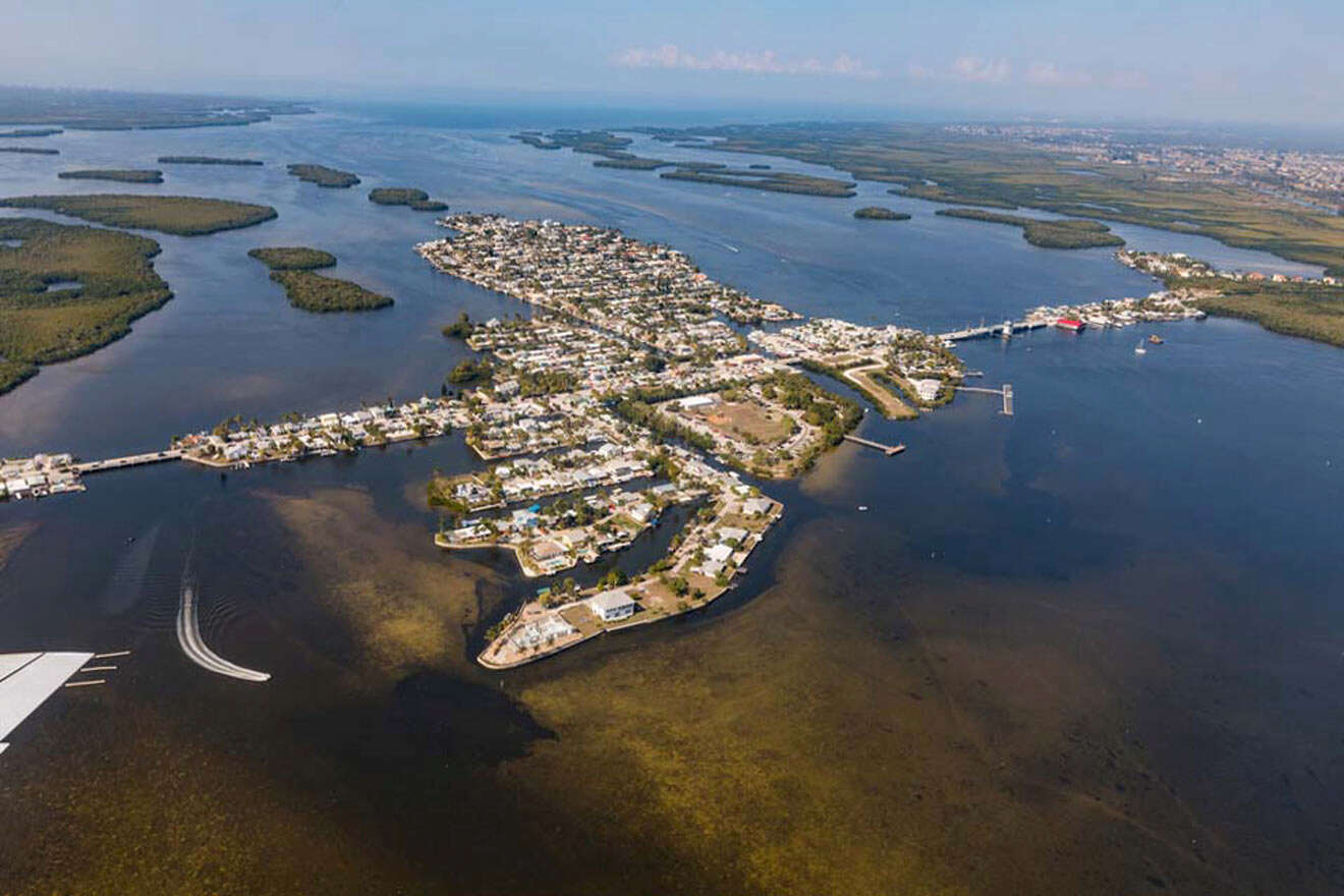 Pine Island aerial view