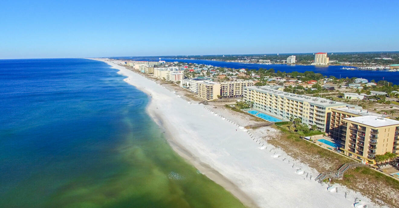 Aerial view of Fort Walton Beach