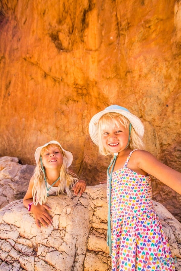 little girls smiling