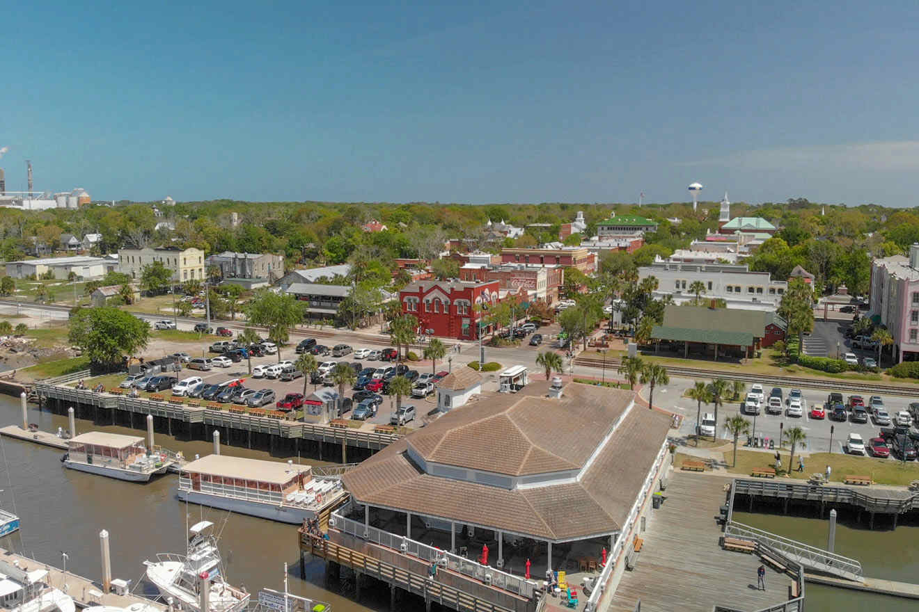 aerial view of Amelia Island 