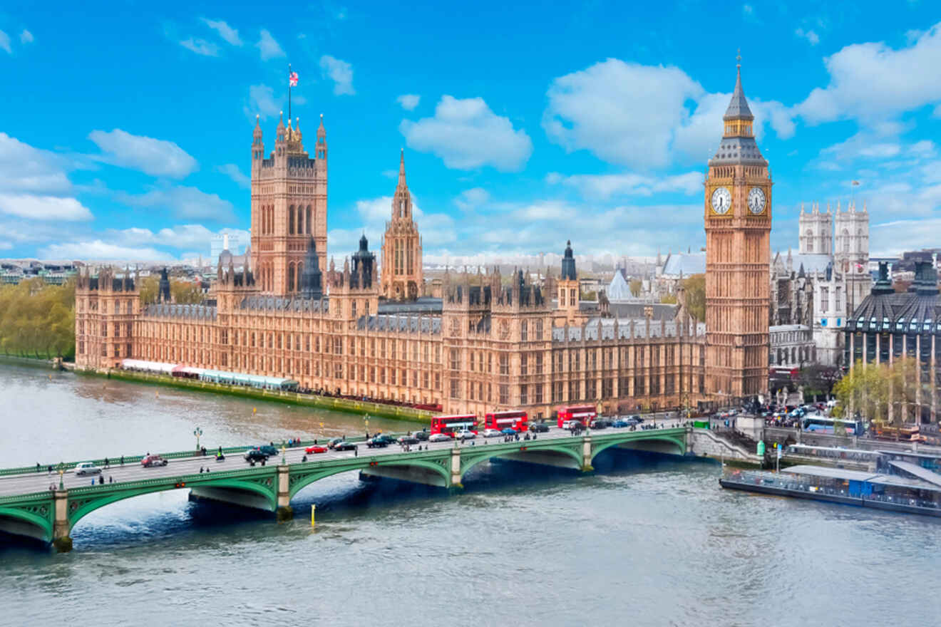 View of the Big Ben in London, UK