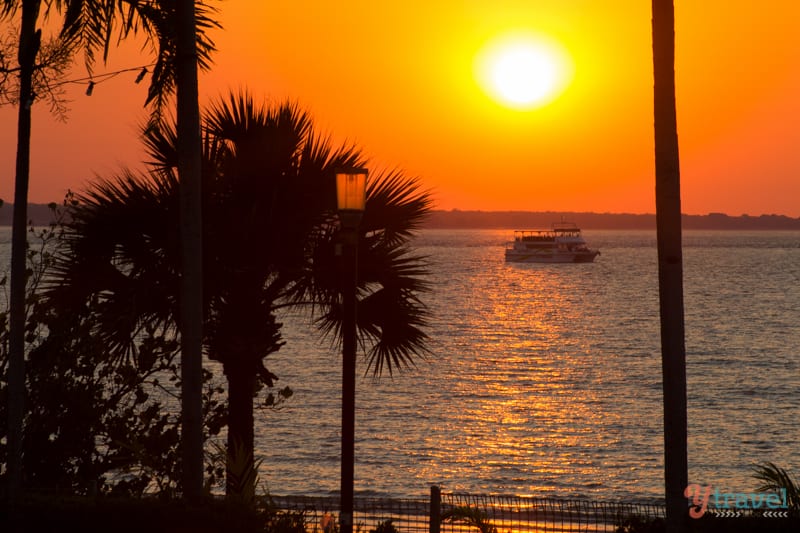 Sunset view from SkyCity Casino in Darwin - Northern Territory of Australia