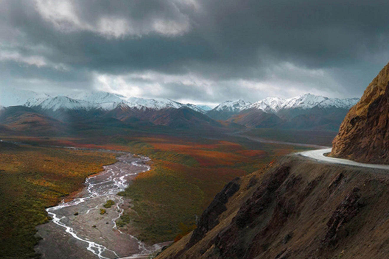 sunset in Denali