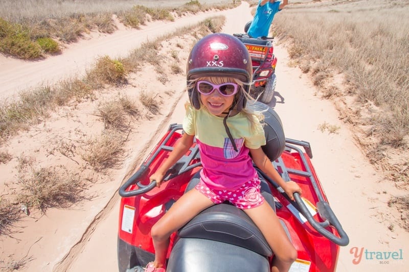 kalyra riding on dirt bikes