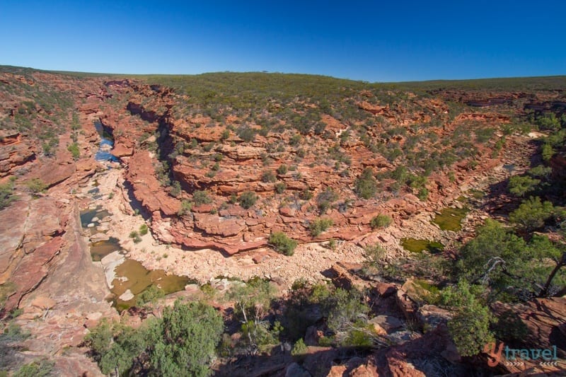 red rocky landscape of Kalbarri National Park - Western Australia